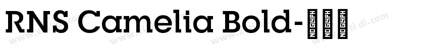 RNS Camelia Bold字体转换
